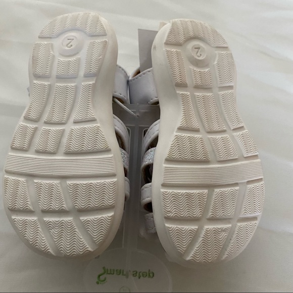 Smart Step White Floral Infant Sandals - Picture 2 of 2